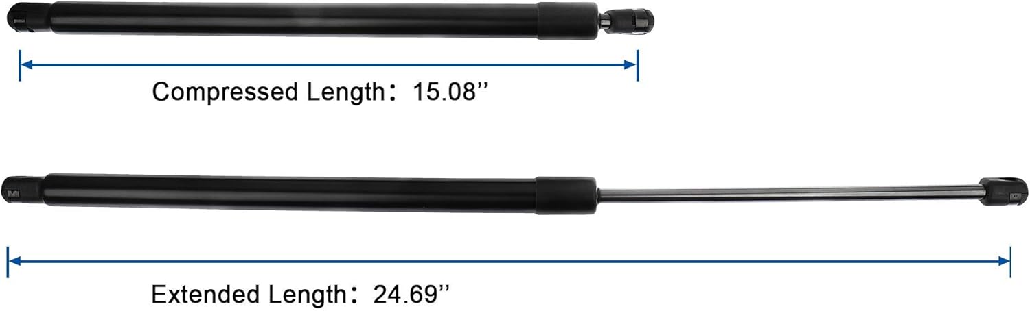 2Pcs 6262 Rear Hatch Taligate Lift Supports Struts Gas Springs Shocks for 2000-2004 Chevrolet Suburban & Tahoe; 2002-2006 Cadillac Escalade; 2000-2004 GMC Yukon Liftgate Lift Supports SG230064
