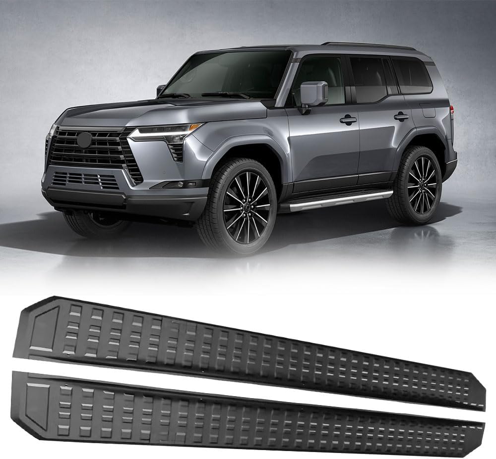 2Pcs Running Boards Fits for Lexus GX 550 GX550 2024 2025 Running Board Side Step Nerf Bar Side Steps with Brackets Side Pedal Rail Board Nerf Bar Pedal Protector
