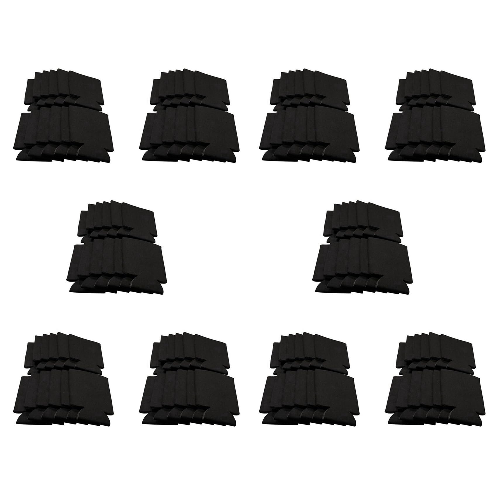 Hndhbfgrt 100PCS Neoprene Beer Can Cooler Drink Cup Bottle Sleeve Insulator Wrap Cover New Black