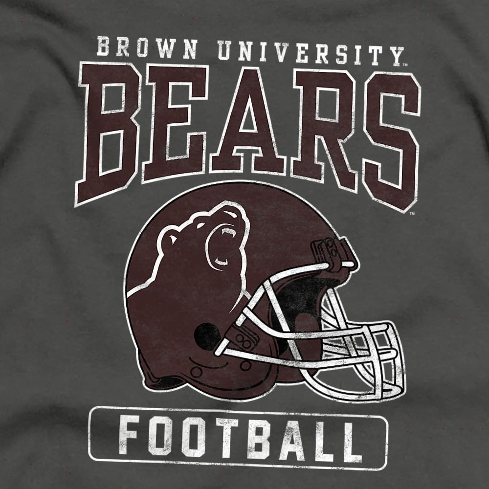 Brown University Official Football Helmet Unisex Toddler T Shirt,Charcoal, 2