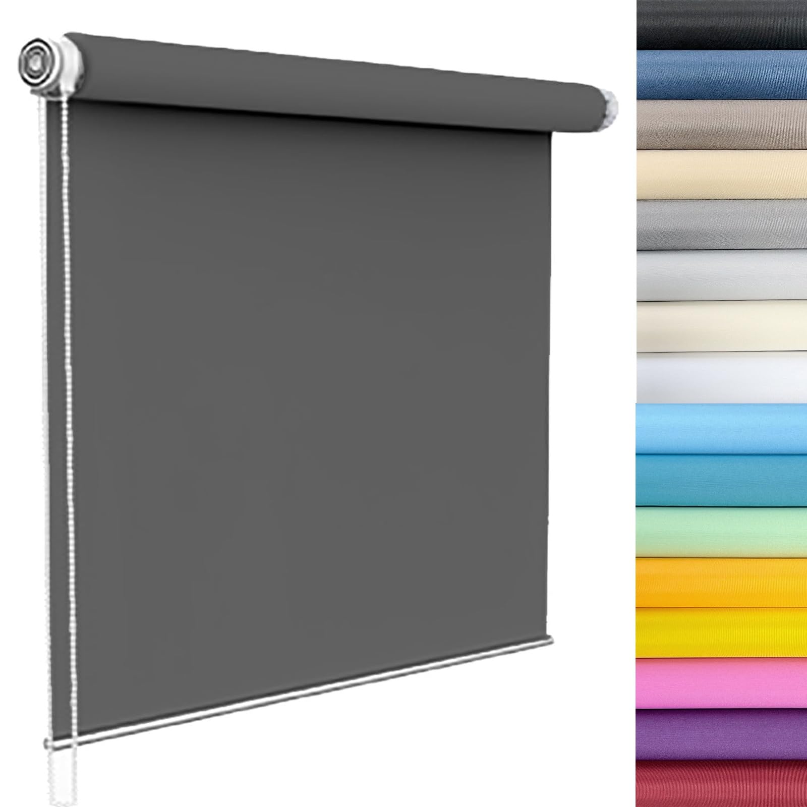 日本製 つっぱりロールスクリーン UVカット Amazon｜カーテン ブラインド 35 x 160 cm 突っ張り式 UVカット 断熱