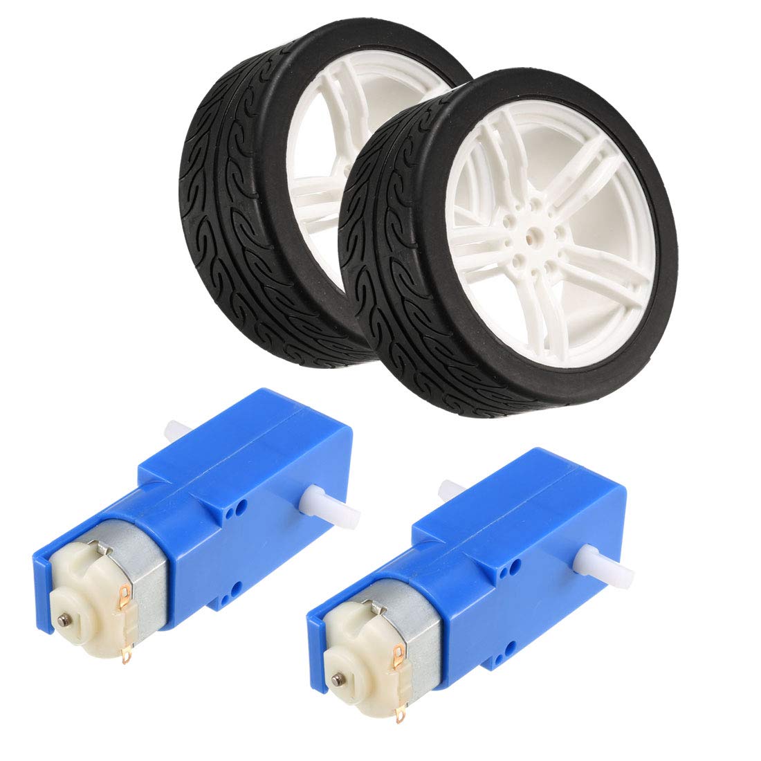 Buy sourcing Electric Motor DC 3V6V Dual Shaft Geared Gearbox