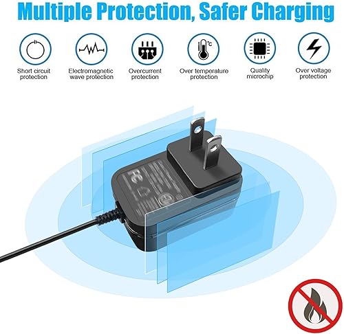 Miniatura 7 de Fuente de alimentación de 9V 1.5A Cable de alimentación CC 9V, 110-240Vac a CC 9Vlot 1A Adaptador de CA DC Plug Center Positive, para DC9V Arduino