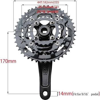 Amazon | GANOPPER(ガノッパー) 9S 9Speed 22T 32T 44T 104 BCD