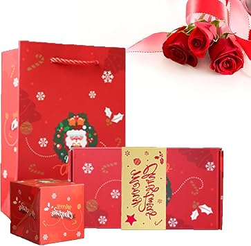 Surprise Gift Box Explosion Money Box for Cash Gift,Surprise Box Gift Box for Money,2025 Merry Christmas Surprise Gift Boxes, Pop-Up Explosion Gift Box for Birthday Anniversary Valentine Red 12Boxs