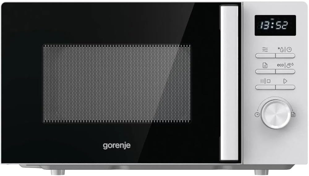 Microwave MO20A3WH 20L 800W AquaClean Menu Automatic Touch Control LED Screen Defrost Function 5 Power Levels Child Safety Electronic White