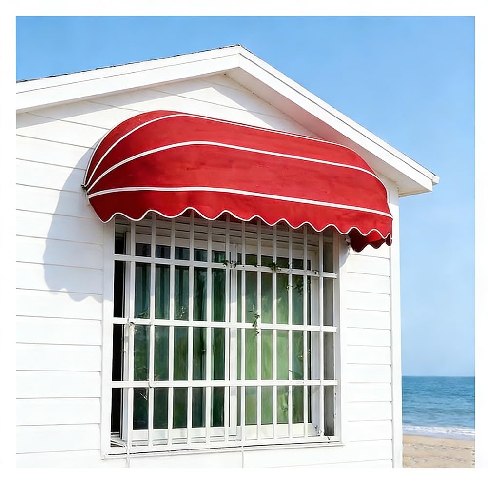 Auvent de jardin pliable Rosso pour créer un coin d'ombre sur le porche