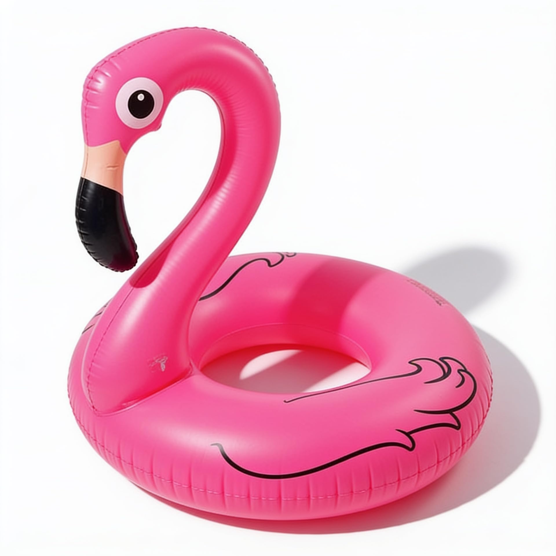 Dmuchane Koło do Pływania Flaming Różowe PVC 90 cm | Dla Dzieci i Dorosłych, Średnica 90 cm, Trwały PVC, Basen, Plaża, Jezioro, Wewnętrzna Śr. 75 cm
