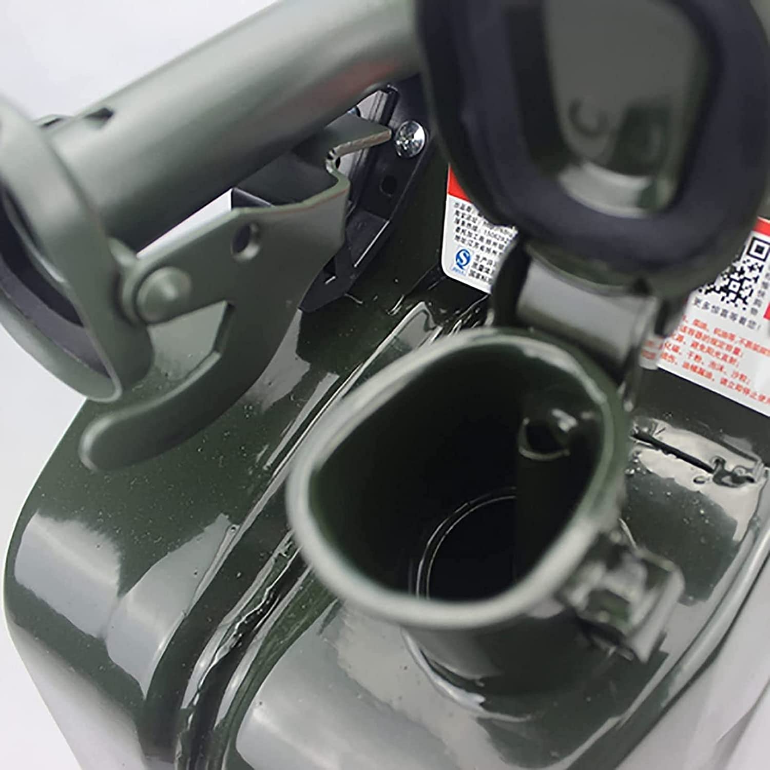 Bidón de gasolina de Metálico Recipientes gasoli Boquilla de vertido de bidón de coche con boquilla Flexible for tanque de combustible de 10L 20L, vertedor de lata de combustible de furgoneta de coche