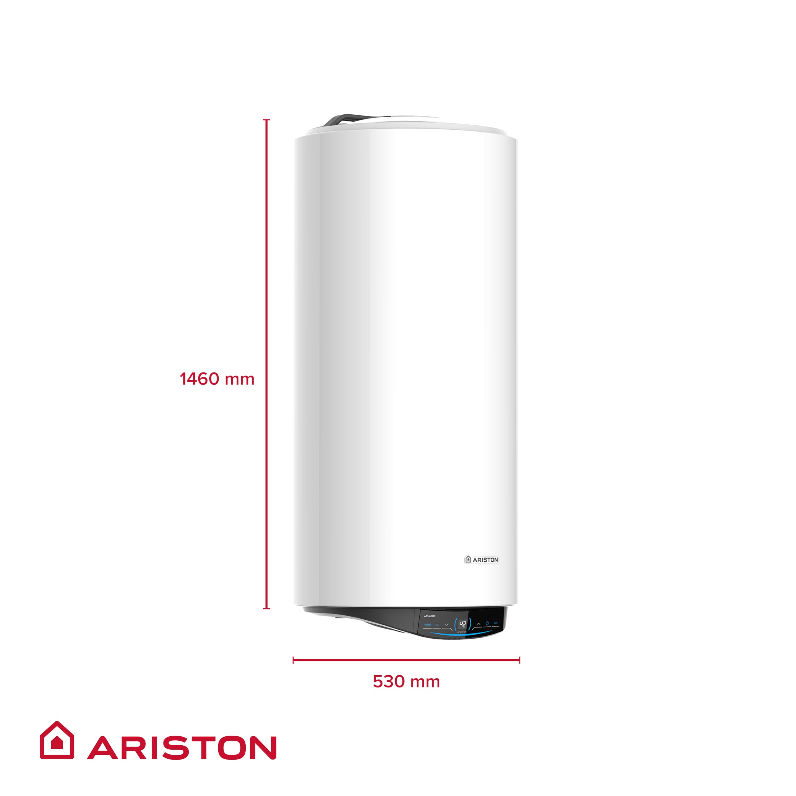 Ariston ABYLEOS XPERT WIFI Chauffe-eau Électrique Steatite Connecté 200L - Vertical Mural Ø530mm - Flexibilité Energétique - Remplacement à Vie - Technologie ACI - NF Performance 3 étoiles