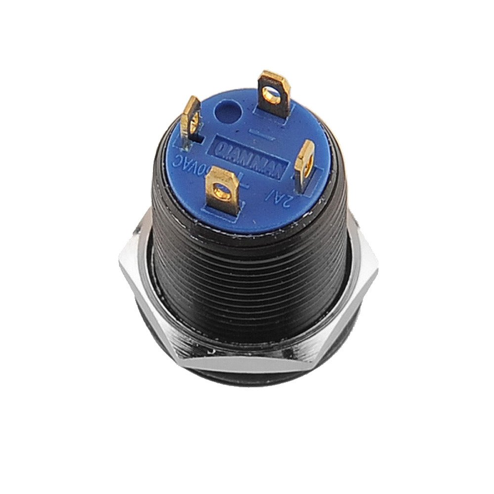 E Support 4 Stuks 12V 25A Tuimelschakelaar Blauw Rood Groen Geel Licht Schakelaar AAN/UIT Wipschakelaar Autoschakelaar Drukschakelaar Auto Vrachtwagen Boot 3Pin 25mm