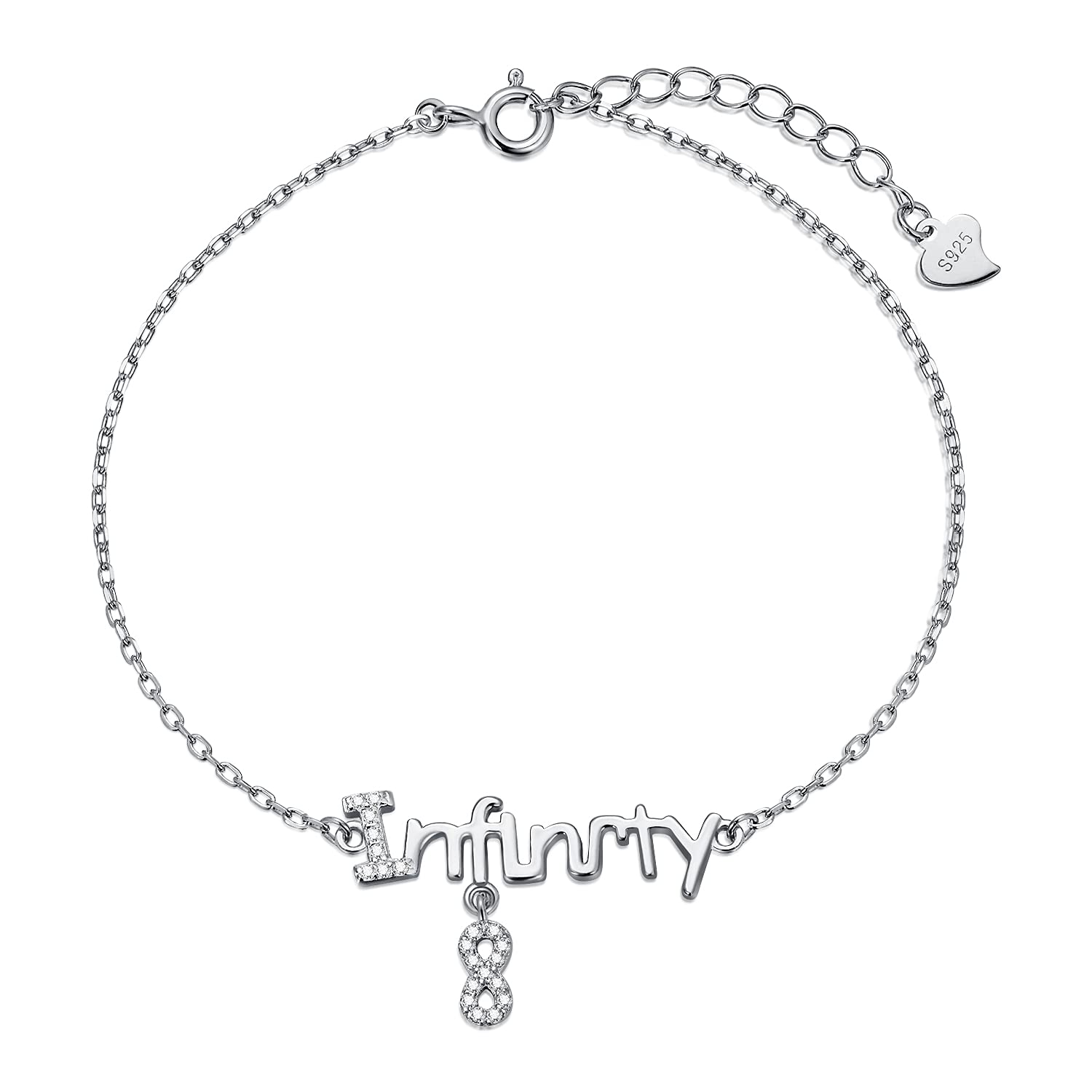 925 Sterling Silver Layered Ankle Bracelets for Women Jewelry Gifts