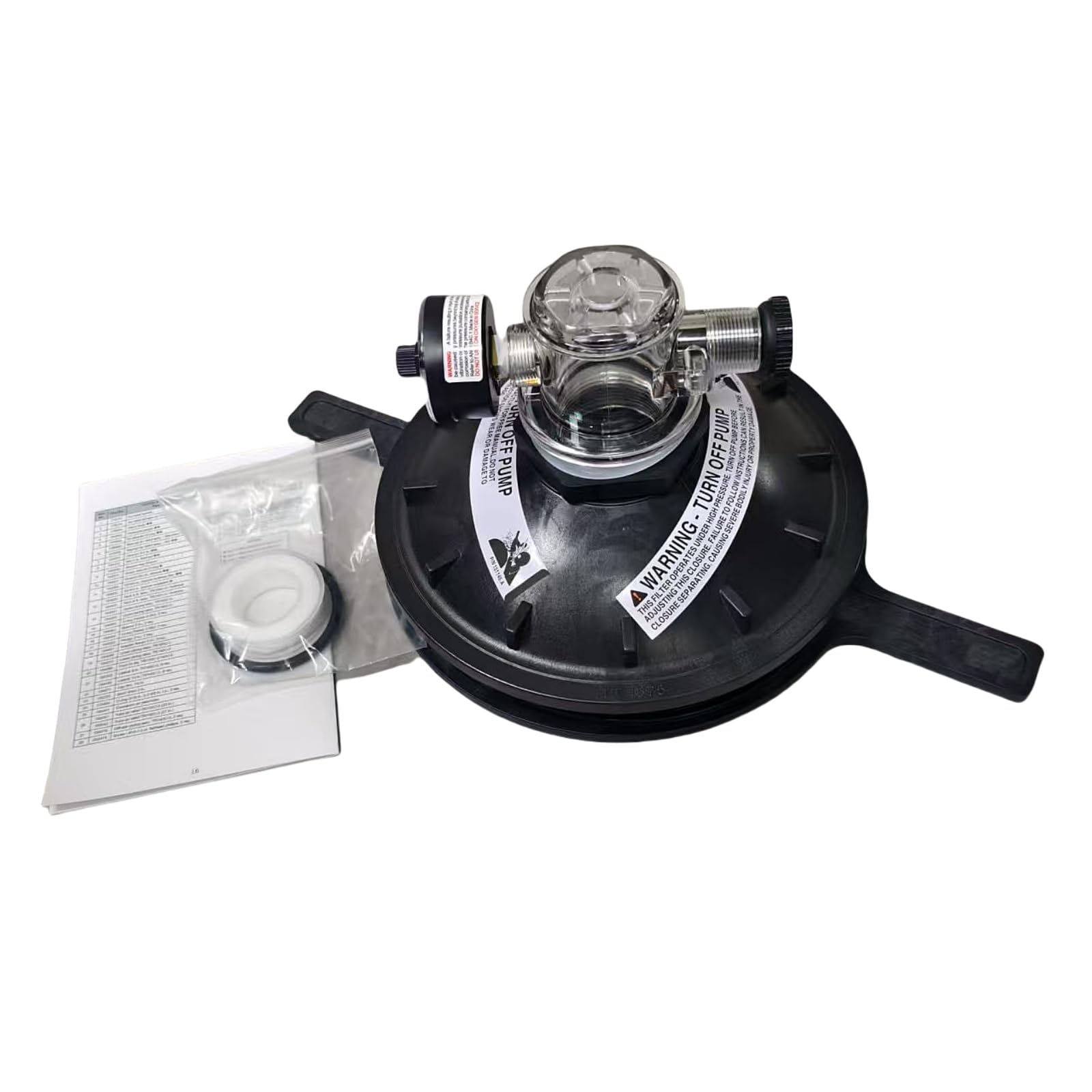 154856 8-1/2-inch Black Buttress Thread Closure Replacement Kit Fits for Triton Pool and Spa Filter Replace Parts