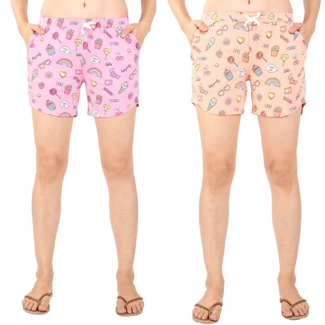 riverhill Checkered Women Night Shorts Pack of 1-picture-30