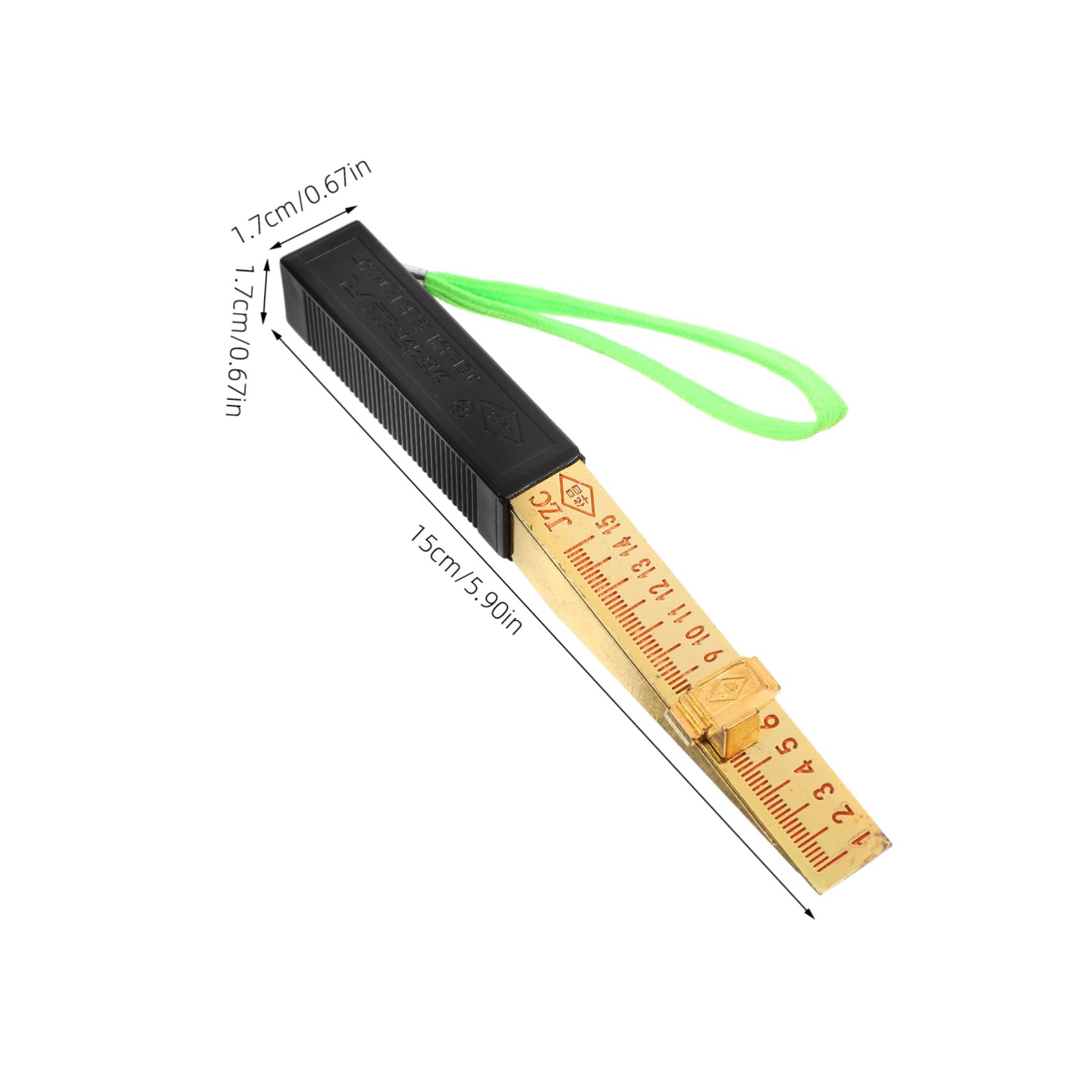 Healifty Angle Ruler Shape Precise Angled Measuring Feeler Gauge for Flatness Precision Flatness Gauge Tool Gauges Taper Gauge Flatness Measure Uses Metric Gaps Gauge Black Aluminum Alloy