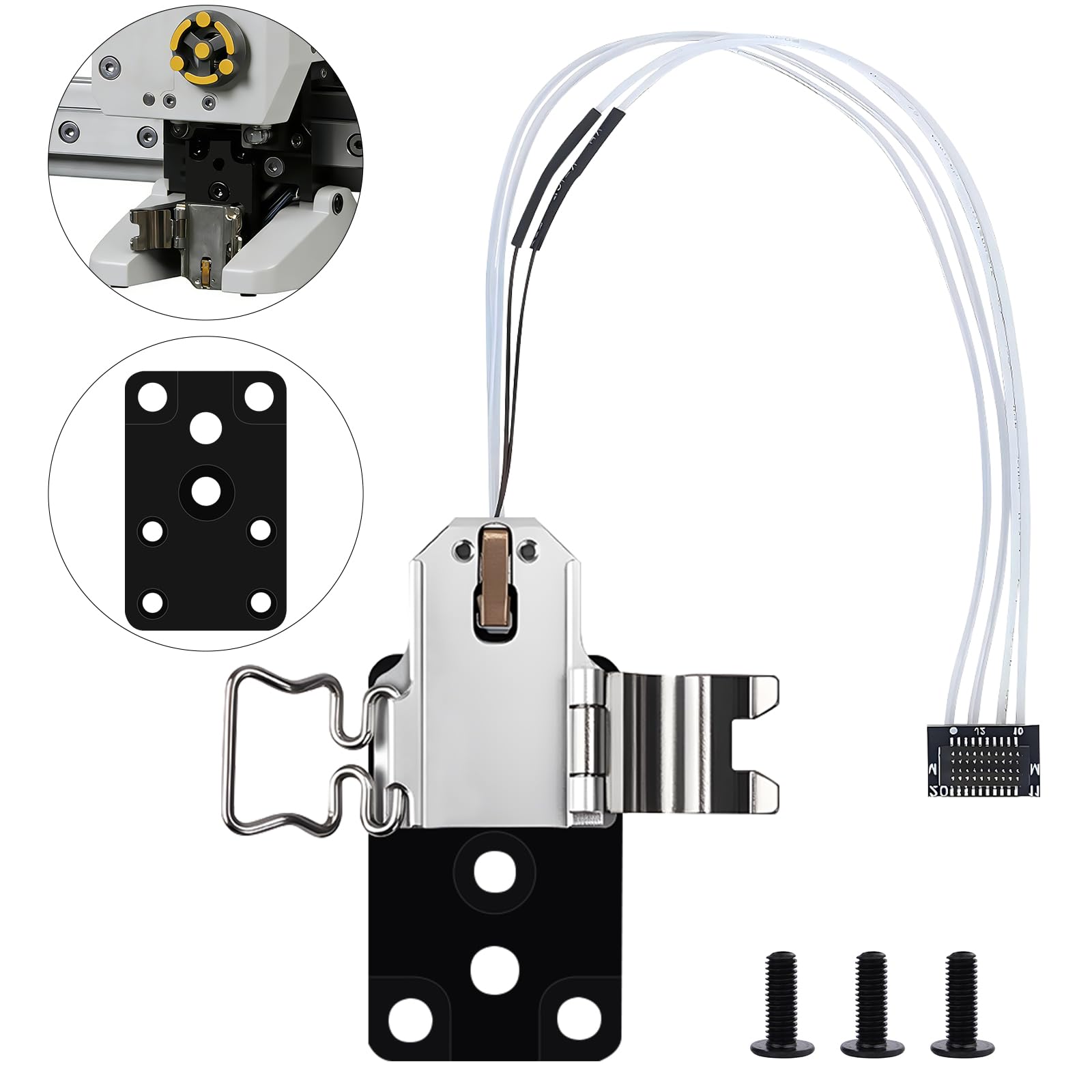 Hotend Heating Assembly Kit per Bambulab A1/A1 Mini Stampante 3D, Hotend Heating Assembly con Dispositivo di Serraggio Rapido, Componente Termistore Hotend Kit Di Montaggio, Accessori per Bambulab A1