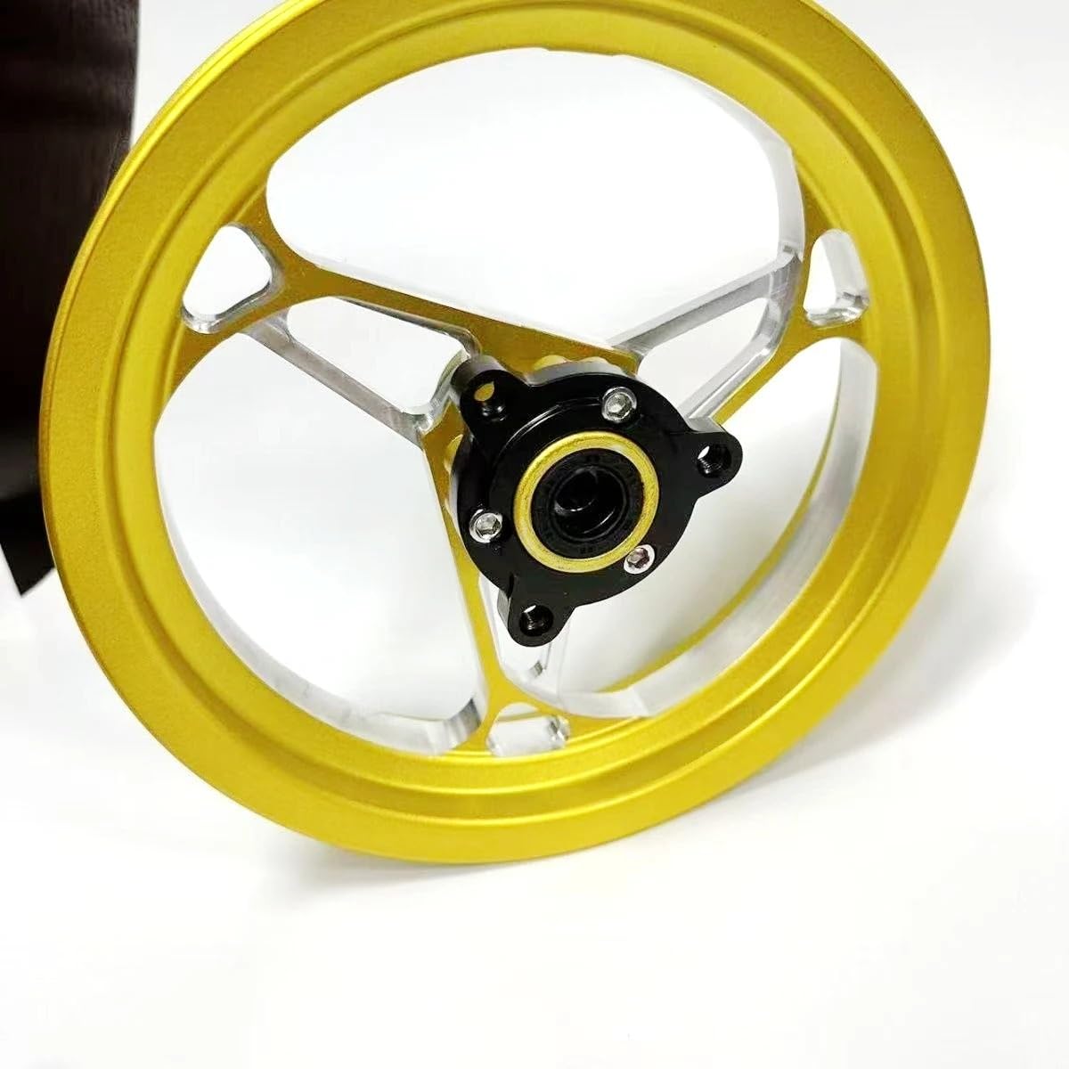 Cerchioni universali per ruote anteriori con mozzo in alluminio CNC per scooter 10 * 2.15J passo 70mm CERCHIO(Silver)