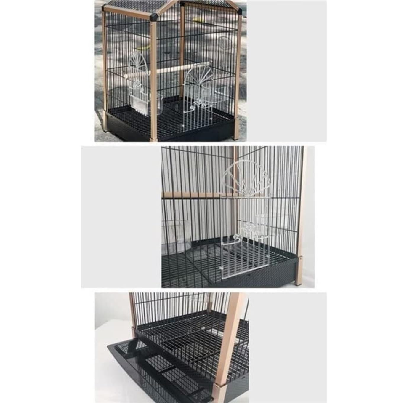 Amazon | 鳥かご 鳥 ケージ 鳥籠 錬鉄製鳥かご ポータブル金属製鳥