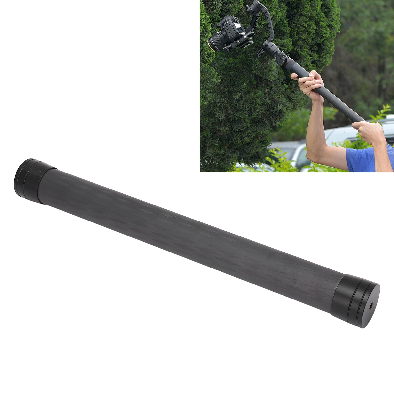 Asta Di Estensione Per Treppiede A 2 Sezioni – Prolunga In Alluminio Per Fotocamera DSLR E Smartphone - 5