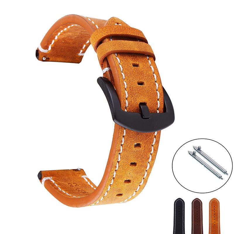 Bracelet montre cuir véritable Garmin Vivoactive 4 3 Forerunner 245 55