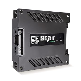 Banda Audiopart BEAT 3001 Car Amplifier 3000W RMS Monoblock Class D 1 Ohm Full-Range Car Audio Amp, Mono Block Amplifier for Subwoofers, Sub Amp, Bass Amplifier & Car Stereo Systems, MID BASS