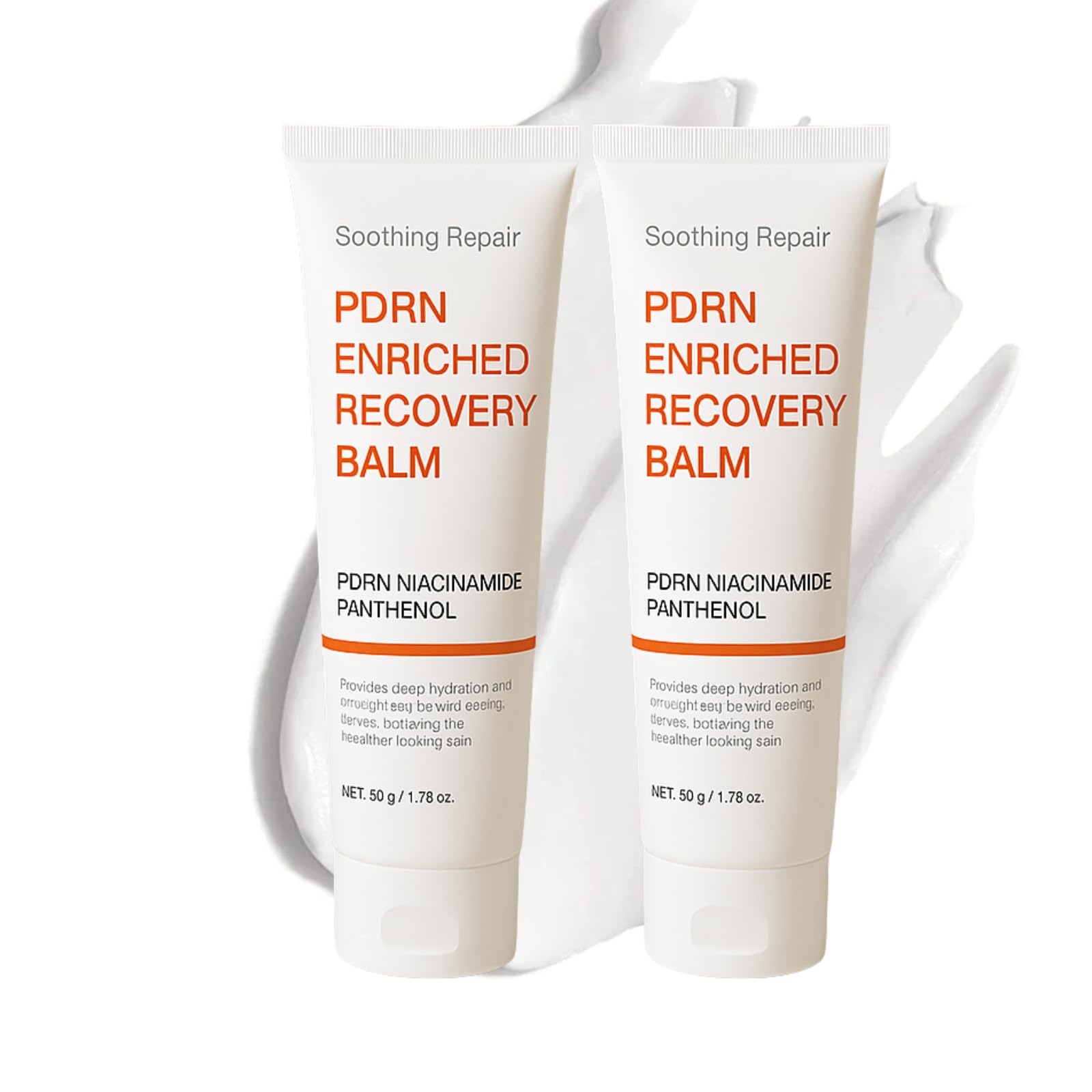 2PCS PDRN Recovery Balm for Face,PDRN Enriched Repair Cream with Niacinamide&Panthenol