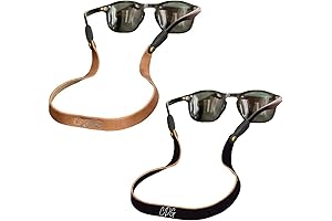 Personalized Leather Eyeglass Strap, Customizable with Name Engraving