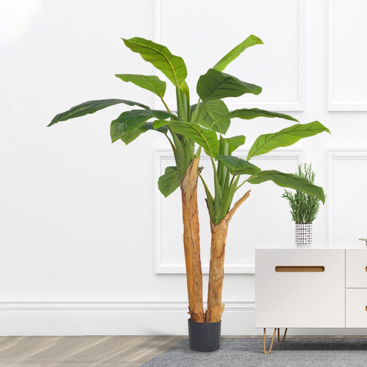 フェイクグリーン 大型 パキラ リアル 人工観葉植物 100cm装飾 2750