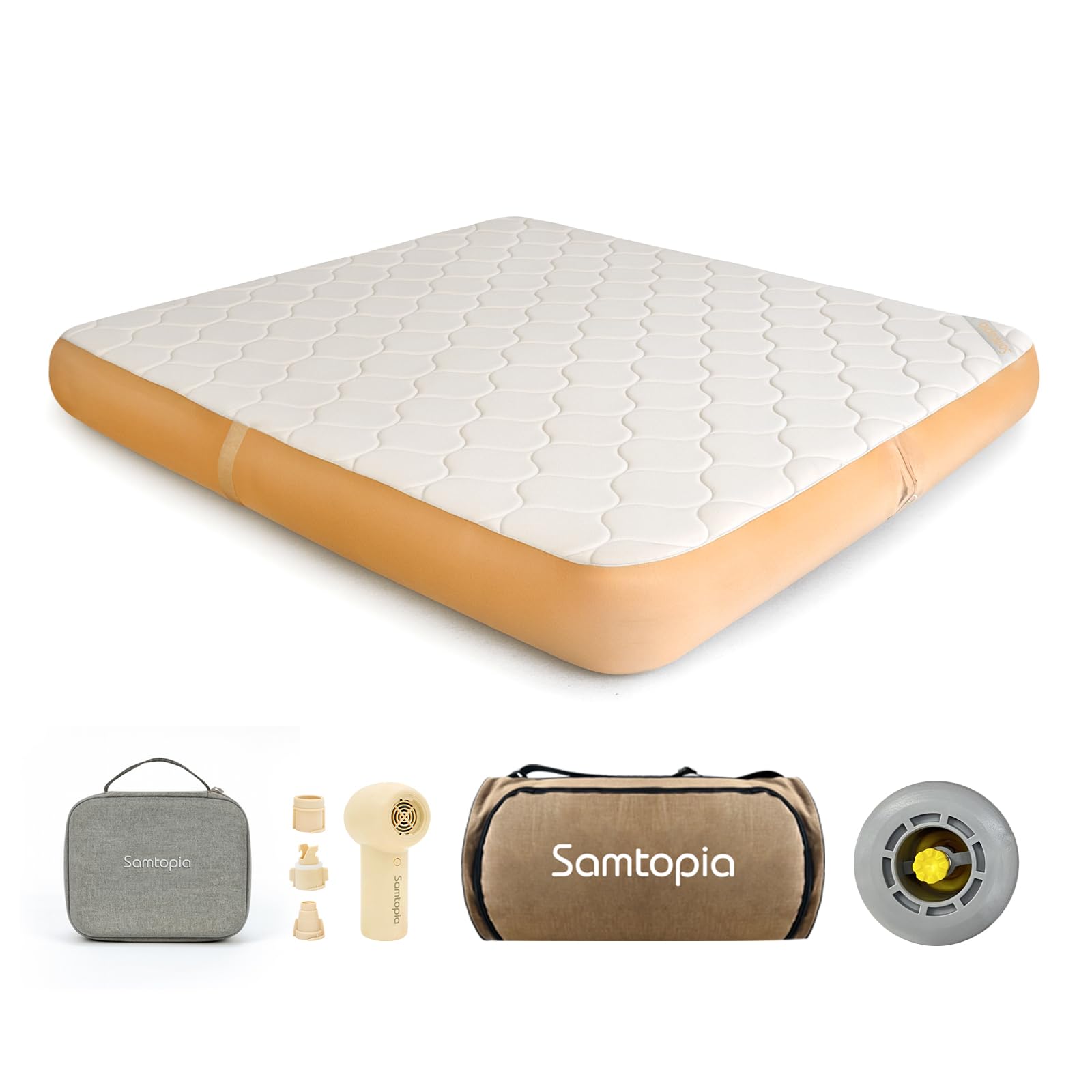 Amazon.co.jp: samtopia エアーベッド 電動ポンプ付き「最新鋭の独自