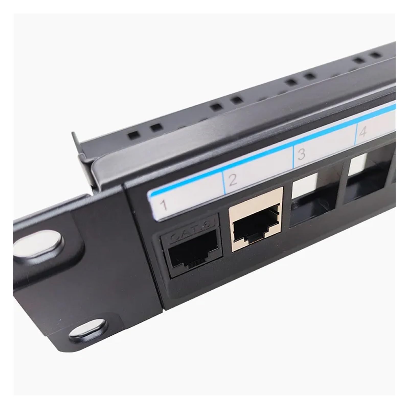 Ungeschirmtes 24-Port-Leerrack, Netzwerk-Patchpanel, 19 Zoll