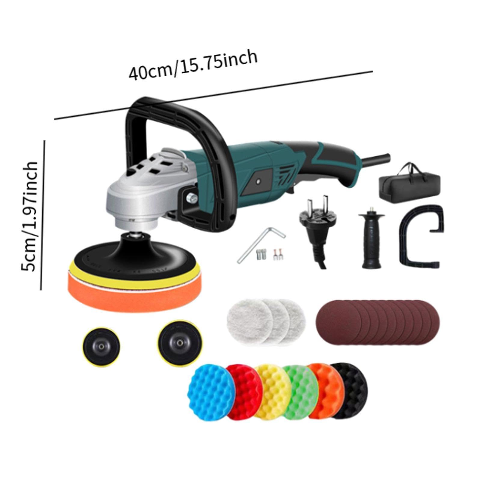 #N/a Polisher Pulidora Profesional Portátil con Accesorios Intercambiables para Pulido Multifuncional Adecuada para Mantenimiento Detallado, 27 Piezas