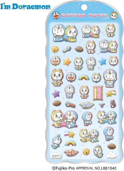 クラックス コットンパフィーシール アイムドラえもん 135217 - 2