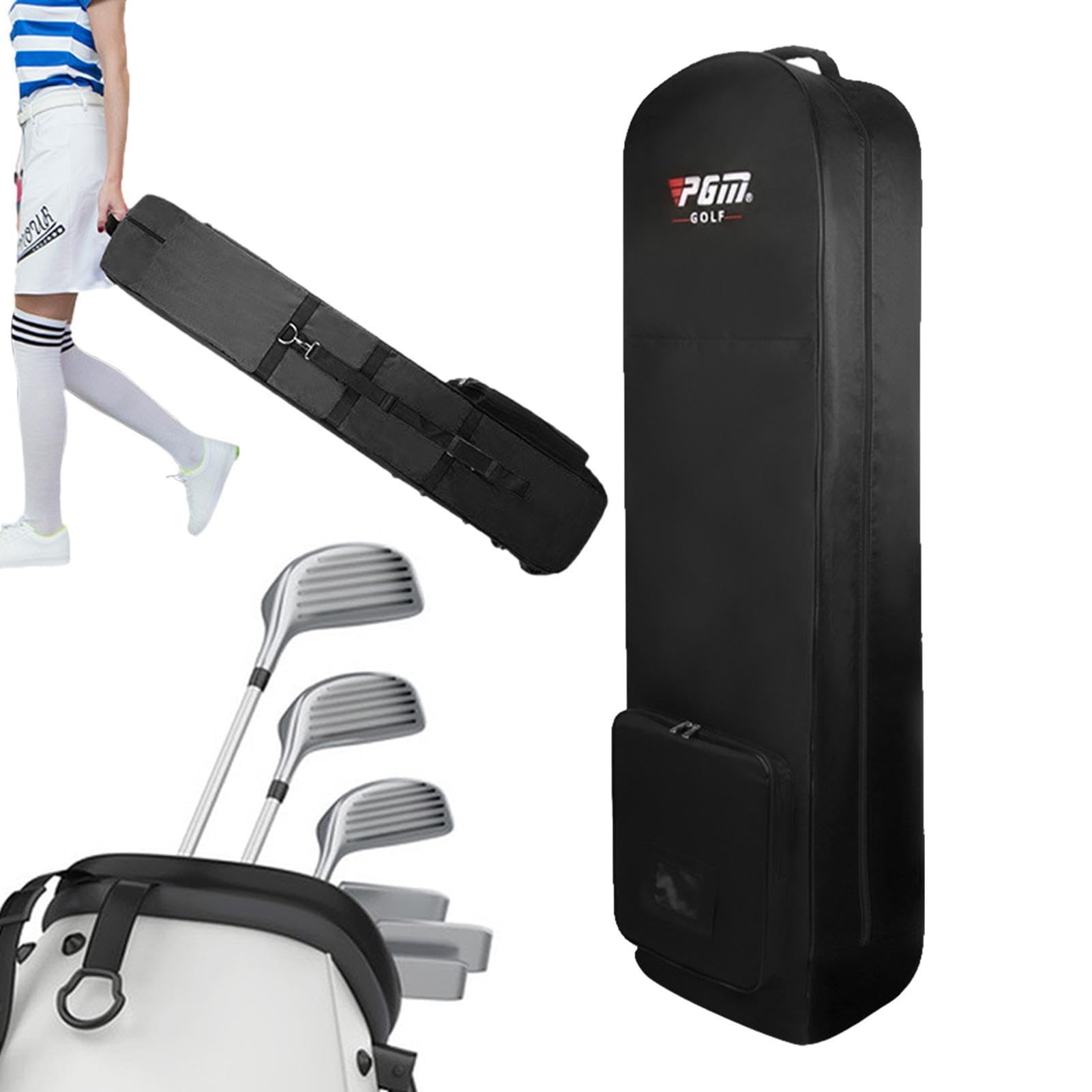 Sacca Da Golf Da Viaggio - Borse Per Aereo Da Golf, Sacca Da Golf Con Ruota Da Viaggio | Da Golf Leggeri E Portatili Pieghevoli Con Maniglia Laterale, Borsa Da Viaggio Da Golf Portatile Faci