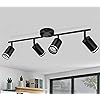 Dehobo Lampada Faretti da Soffitto LED Orientabili, Faretti da Parete Interno GU10 Nero