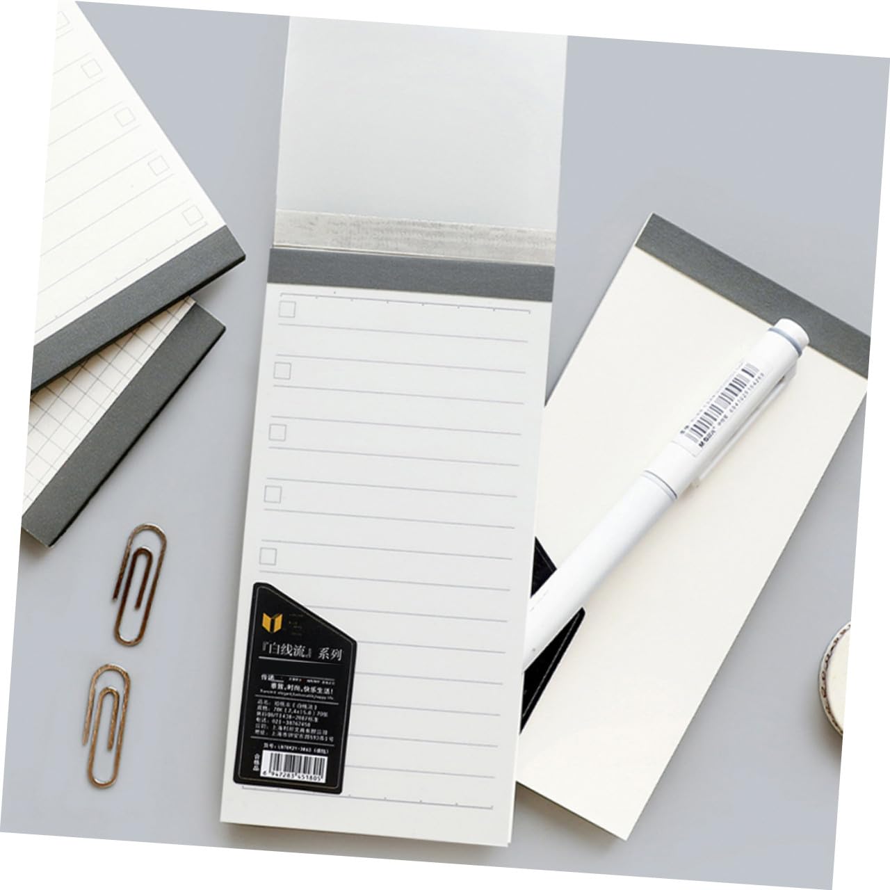 Anneome Creative Pocket Notepads 4pcs, Simple Mini Notebooks with 2 Blank and 2 Lined Pads, Study and Office Writing Notepads for Students and Professionals