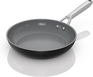 Ninja ZEROSTICK Keramische Pro 24 cm koekenpan, krasbestendig, PTFE-vrij, compatibel met alle kookplaten, zwart, CW30024UK