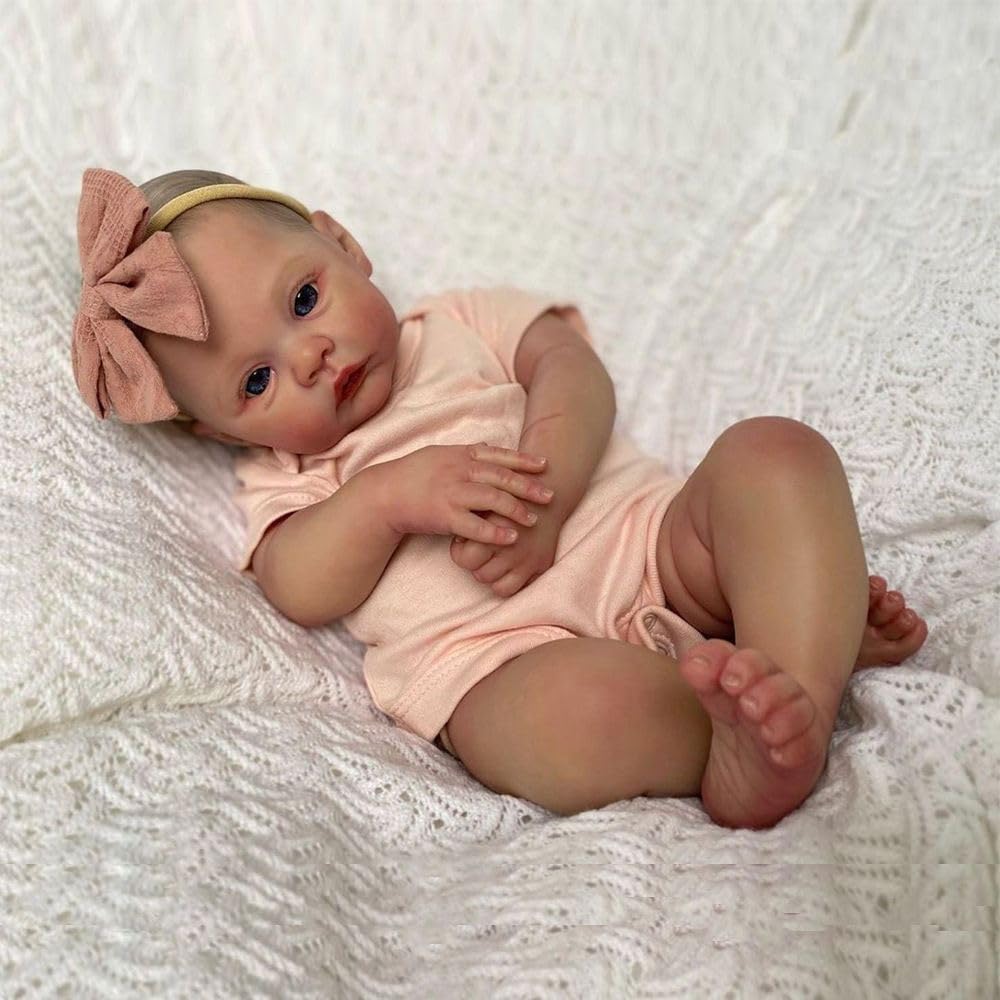 Bambole Reborn Baby -Bambola Ragazzo 20 Pollice 50cm Silicone Morbido Vinile Fatto A Mano Reborn Bambola Ragazzo Bambini