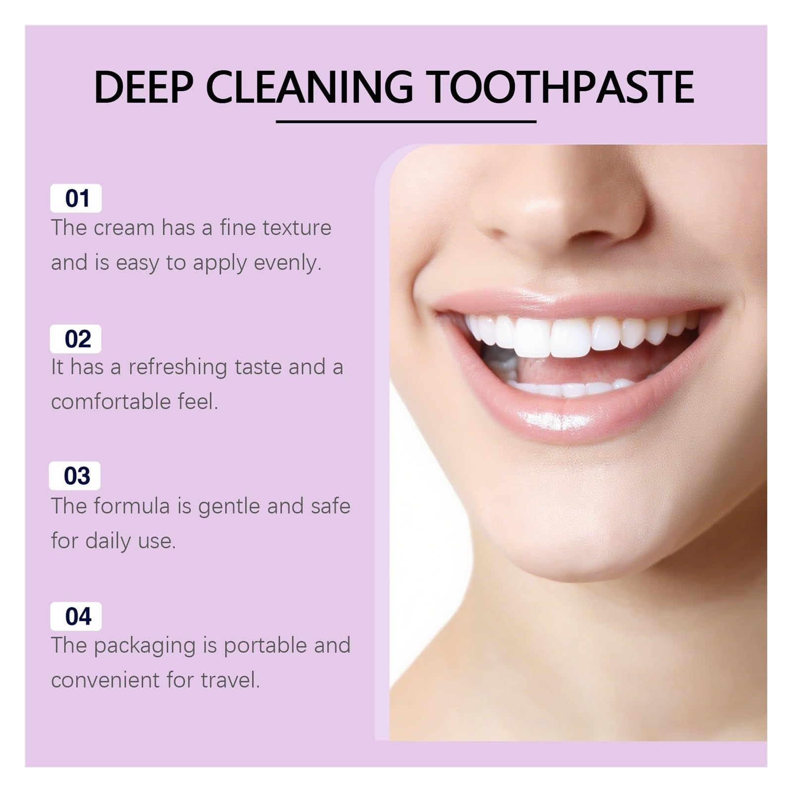 Pasta de Dientes Brillo Púrpura 100g | La fórmula del mismo color reduce el color amarillento de los dientes y refresca el aliento(3pcs)