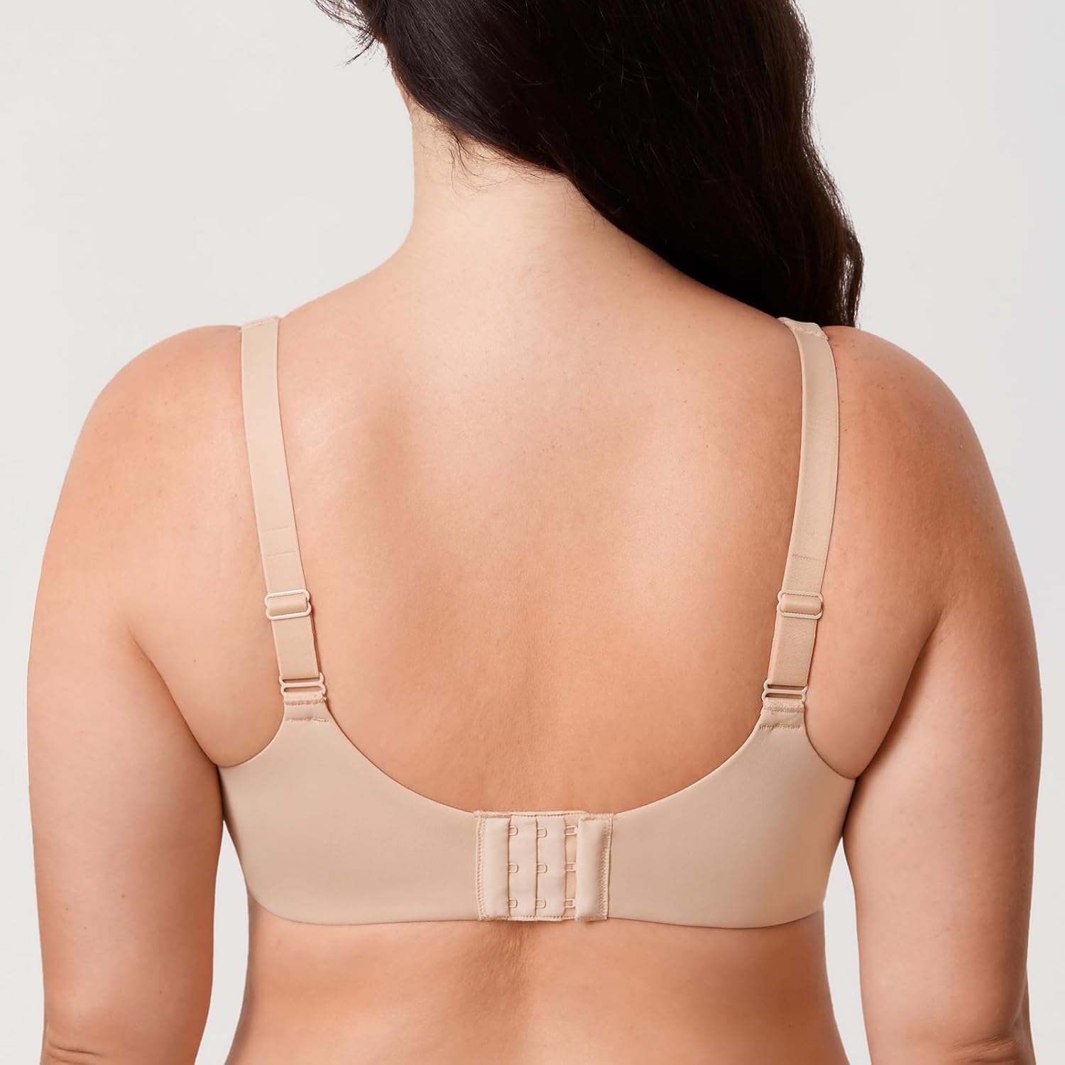 AISILIN Women's Minimizer Bra Plus Size Unlined Full Coverage Smooth Underwire Support - Image 2