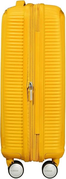 American Tourister Soundbox - Spinner S Expandible Maleta de Cabina, 55 cm, 35.5/41 L, Amarillo (Golden Yellow) - 5