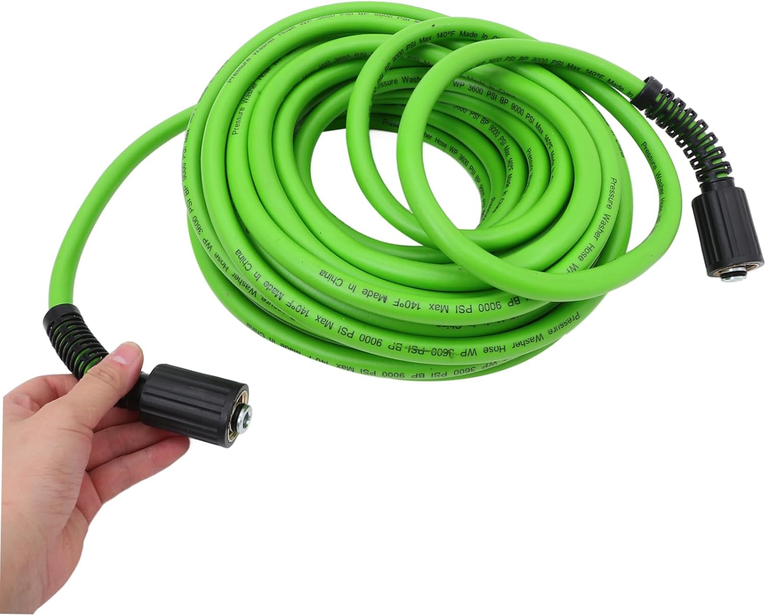 Mikinona High Pressure Extension Hose Explosionproof Water Outlet for Pressure Washer for Car Patio and Outdoor Cleaning User-Friendly Connector Design