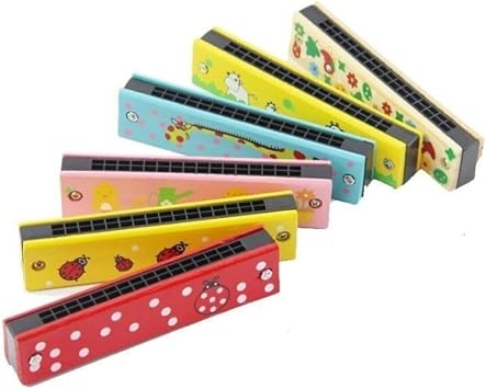 Children's Harmonica Wooden Harmonica Breathwork Exercise Musical Instrument