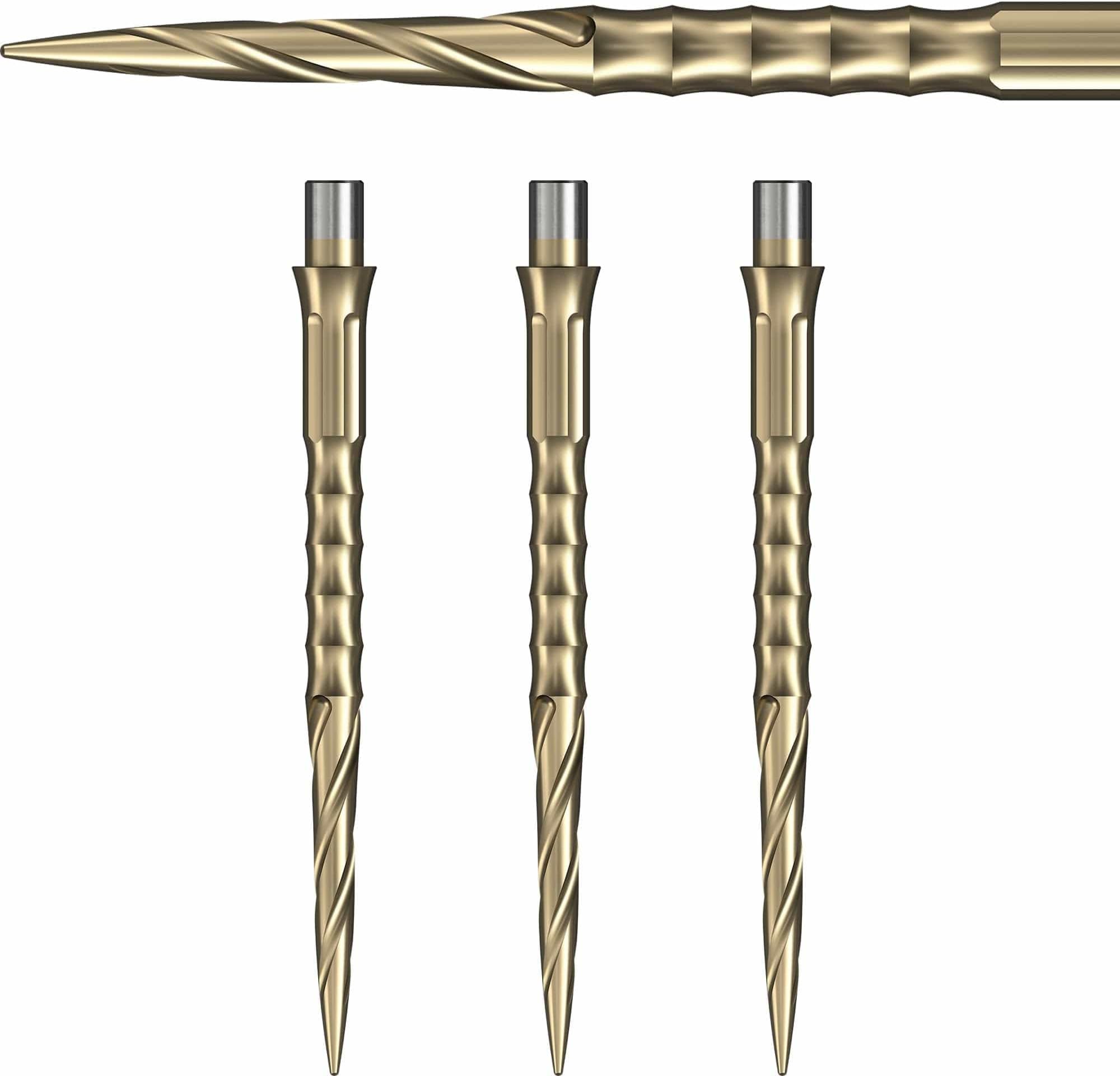 Caliburn Evo Dart Points Spiro No Lip | Replacement Points (Gold, 32mm)