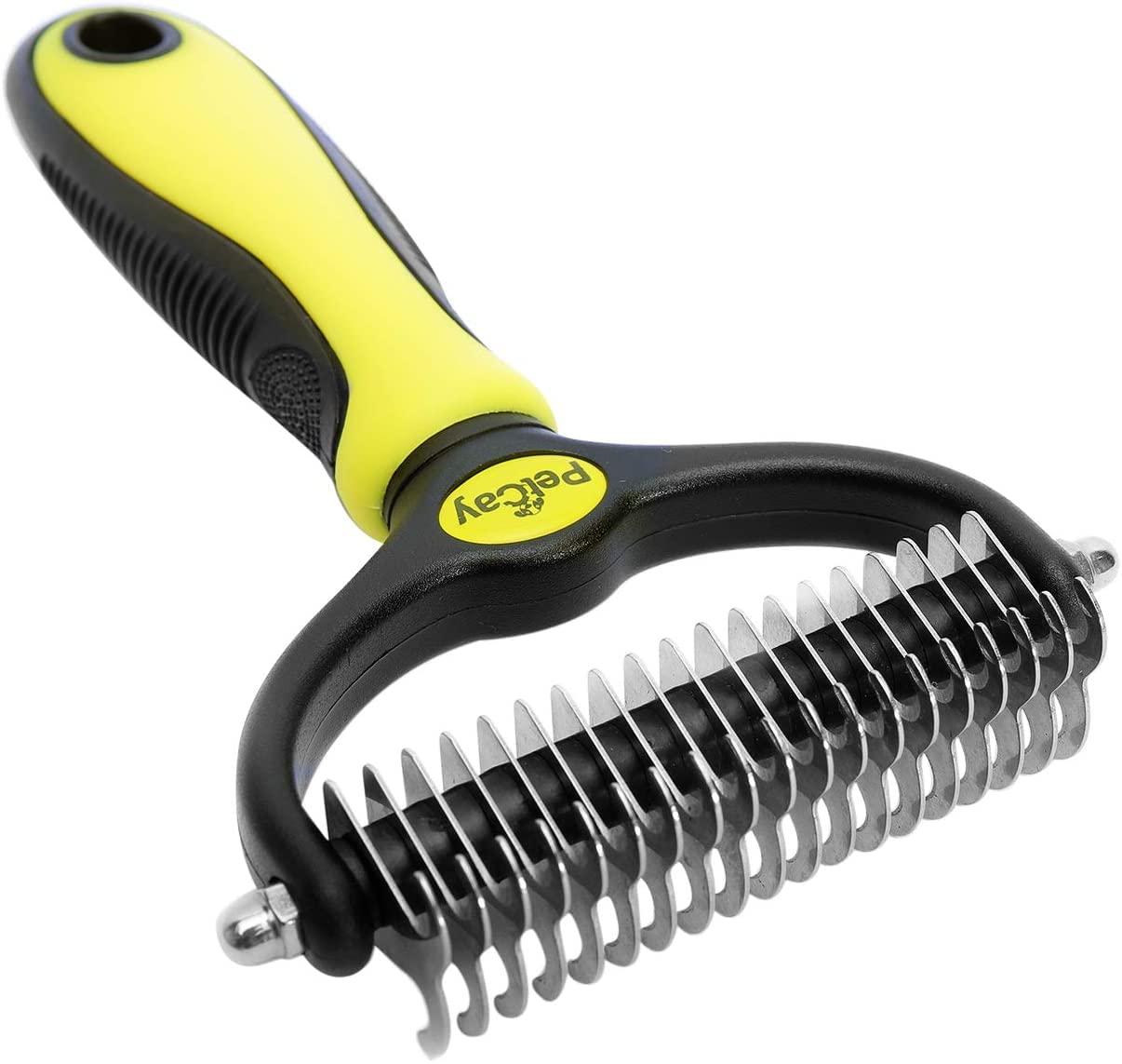 PetCay Premium Undercoat Brush, Detangling Curry Comb for Dogs and Cats