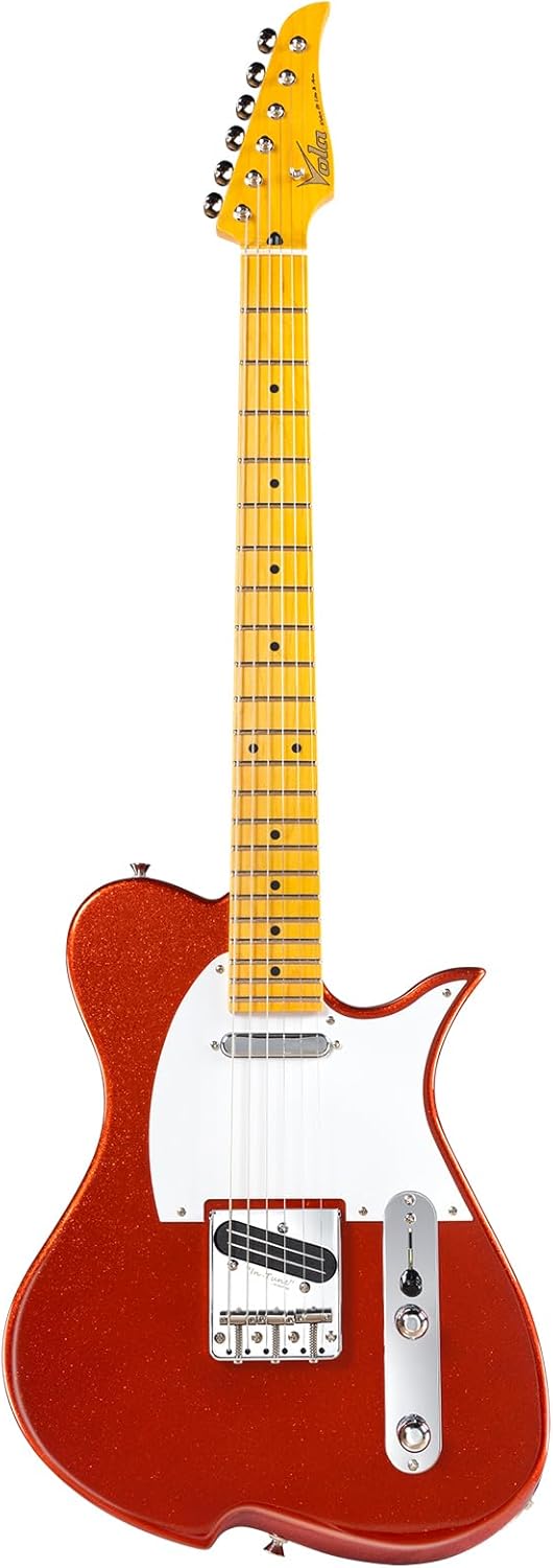 Vola Electric Guitar Vasti MC Orange sparkle Gloss Handmade in Japan MIJ Gotoh Bridge Gotoh Locking Tuner 6 Strings Modern C Neck For All Levels