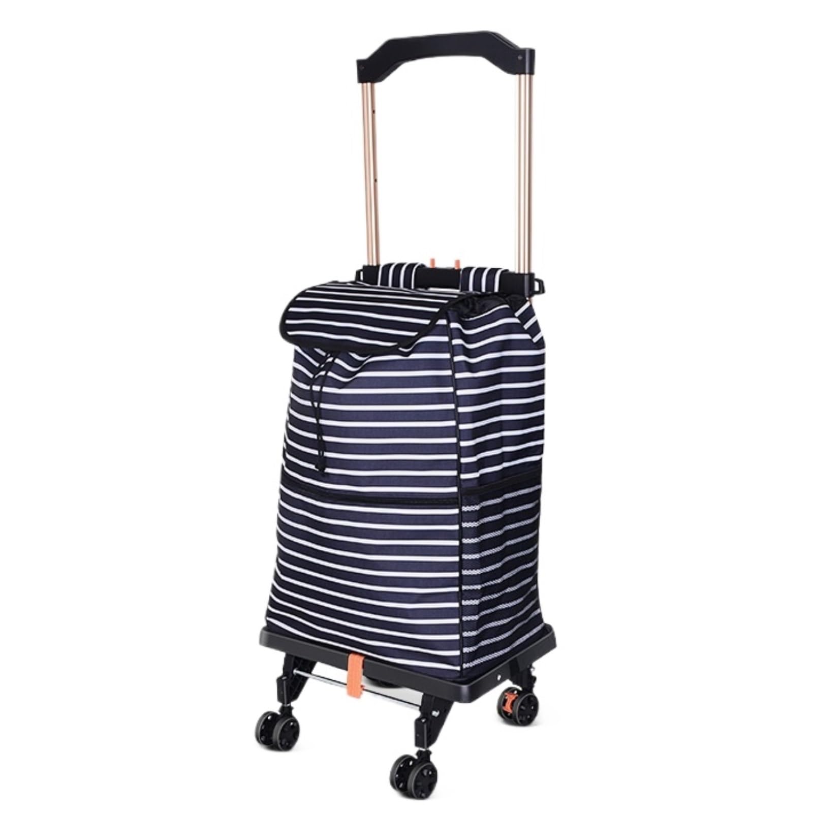 Shopping Trolley Folding Grocery Cart Aluminum Alloy Trolley For Shopping Utility Cart