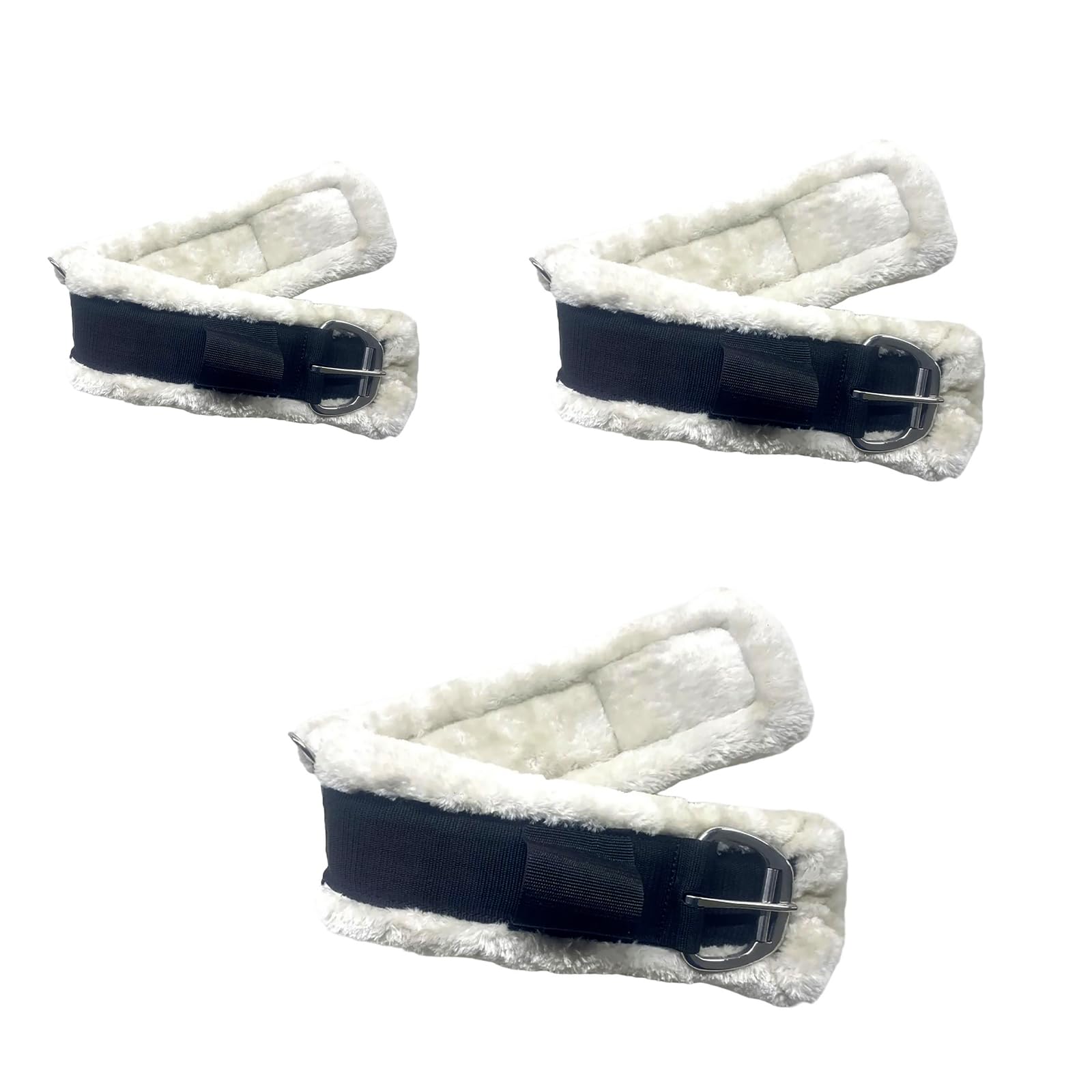 Cinchas elásticas de forro polar para caballo, cinchas transpirables, accesorios de equitación occidentales, accesorios fáciles de montar, resistentes, transpirables, accesorios