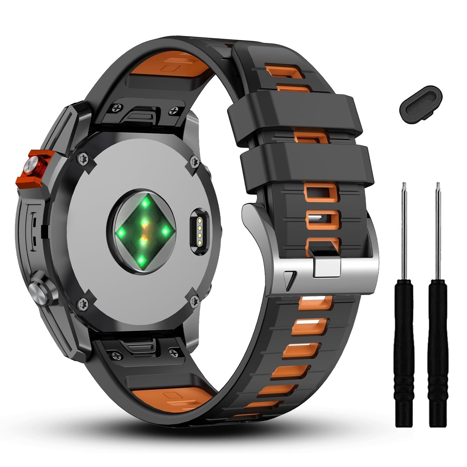 HQHYGM 20mm kompatybilny z paskiem do zegarka 7S Pro 6S 5S Plus, miękkie silikonowe paski do smartwatcha S70 42mm/2S/Mk2s