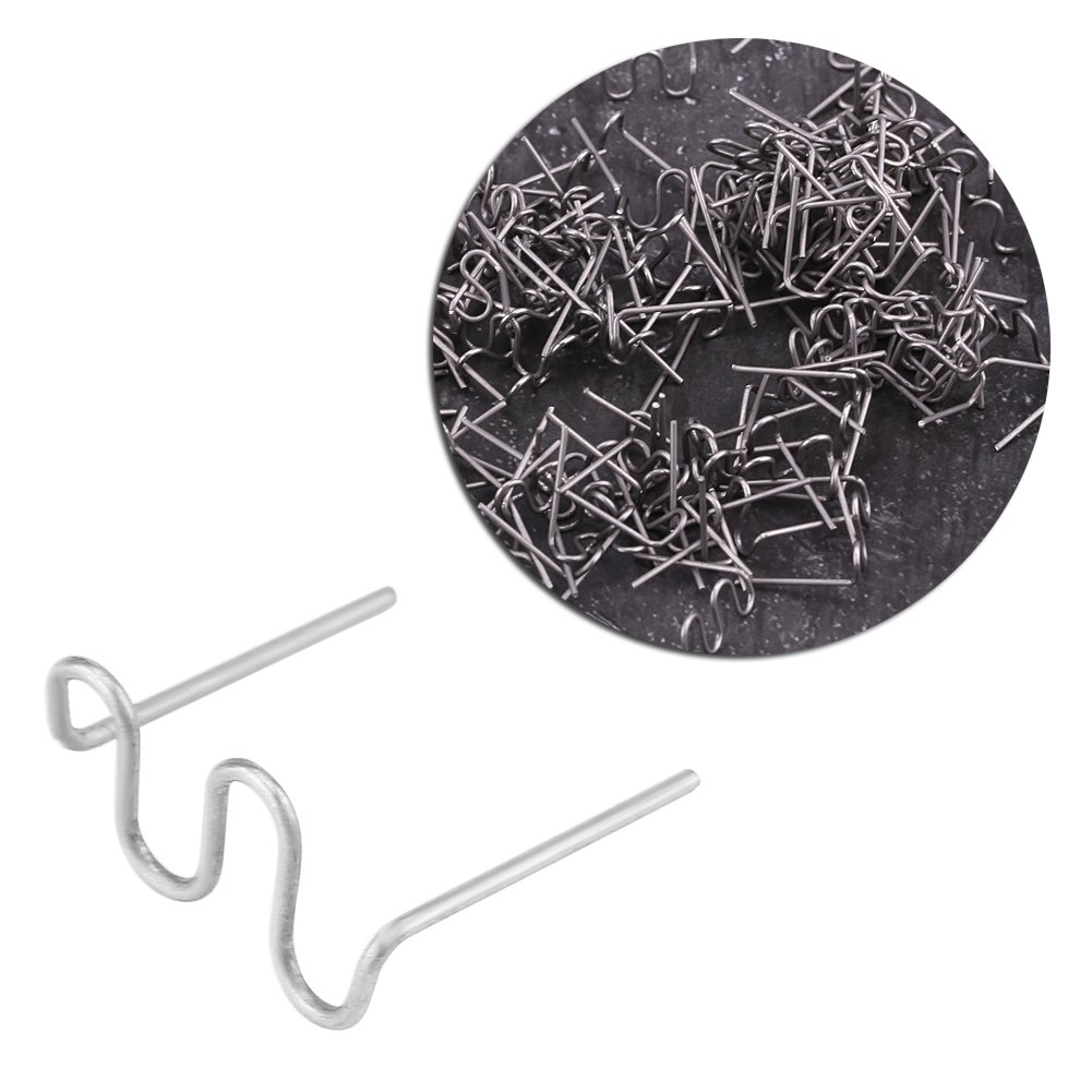 Image secondaire de Staples 0.8mm,Agrafeuse en Plastique en Acier Inoxydable pour réparation de Pare-Chocs de carrosserie Soudure de réparation en P