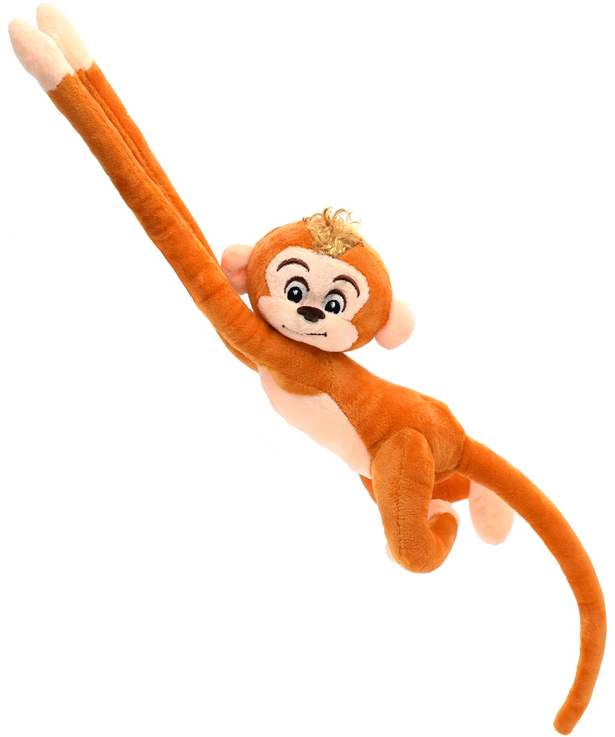 Cute Long-Armed Plush Monkey Doll , 23.6'' Soft Stuffed Animals Toy Gifts for Kids , Toddler , Birthday (Yellow-2)